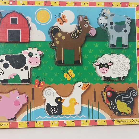 Melissa & Doug Other - Melissa & Doug Children's Wooden Puzzle Used still in good Condition.